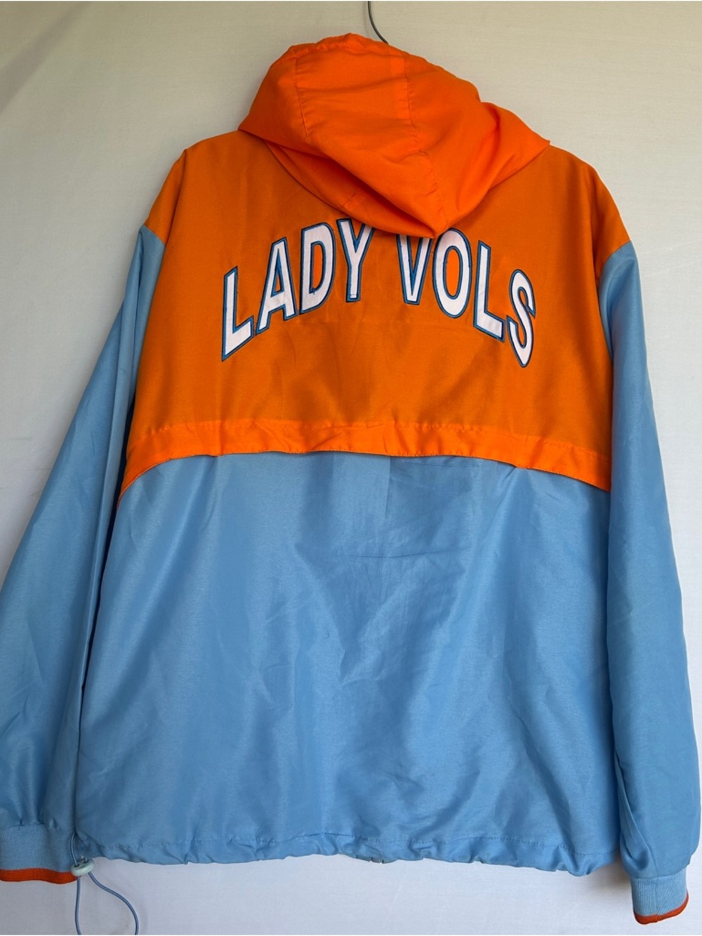 Womens Tennessee Lady Vols Windbreaker Jacket Orange Blue Hooded Large volunteer - Picture 7 of 14